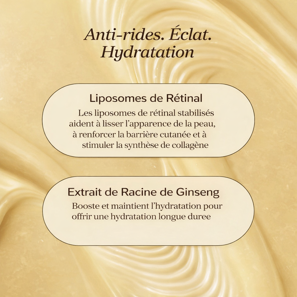 Avec Rétinal + Niacinamide – Correction des poches